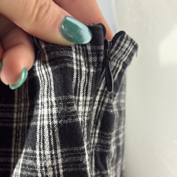 Hollister Black and White Plaid Dress size medium - Picture 3 of 10